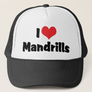 Casquette I Love Heart Mandrills