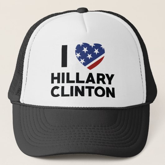 Casquette I Love Hillary Clinton (Devant)