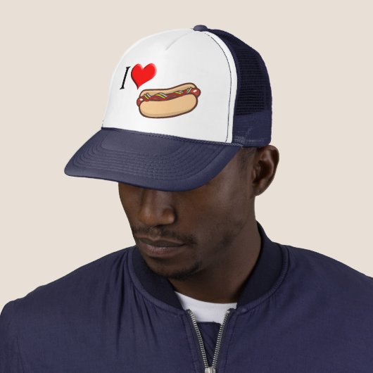 Casquette I Love Hot Dog (En situation)