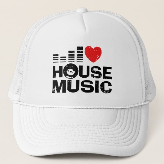 Casquette I Love House Music (Devant)