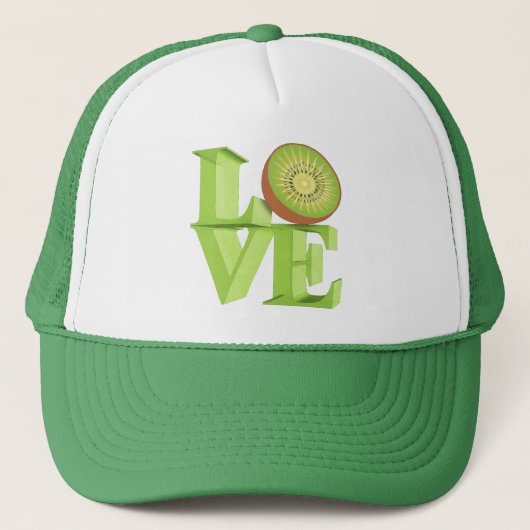 Casquette I LOVE KIWI(Kiwi Fruits/Kiwi Berry) (Devant)