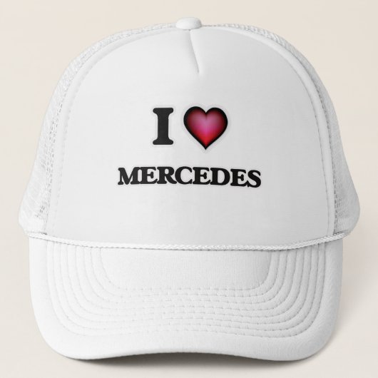 Casquette I Love Mercedes (Devant)
