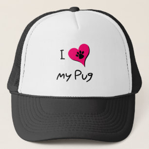 Casquette I Love My Black Carlin Empreinte de patte sur le c
