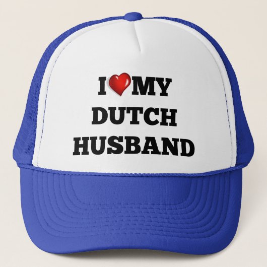 Casquette I love my Dutch Husband (Devant)