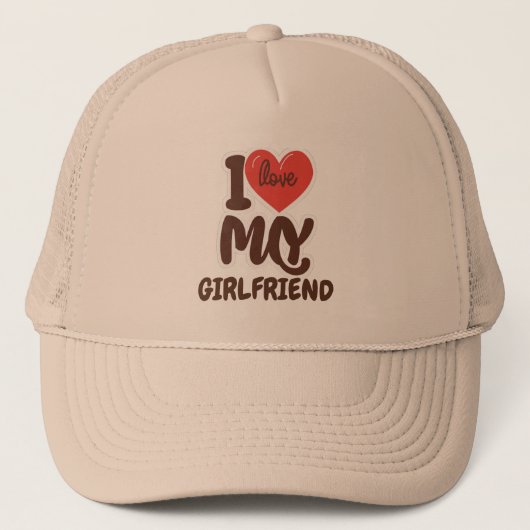 Casquette "I Love My Girlfriend".custom (Devant)