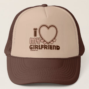 Casquette I Love My Girlfriend Custom Trucker Hat