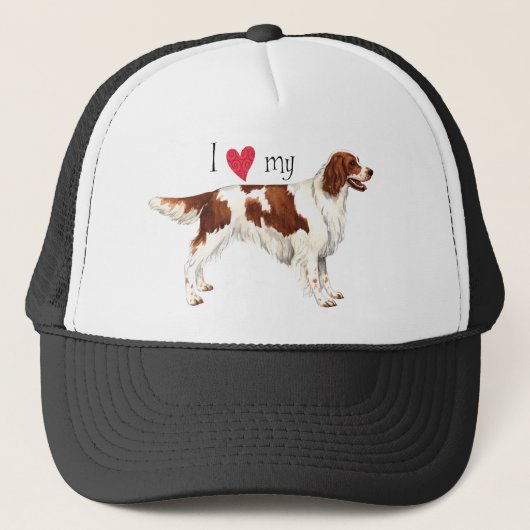 Casquette I Love my Irish Red and White Setter (Devant)