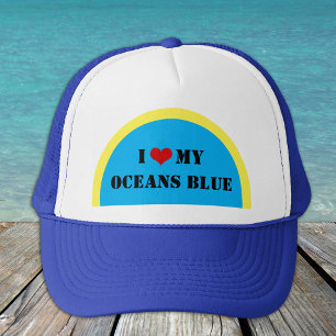 Casquette I Love My Oceans Blue - Planet Trucker Hat