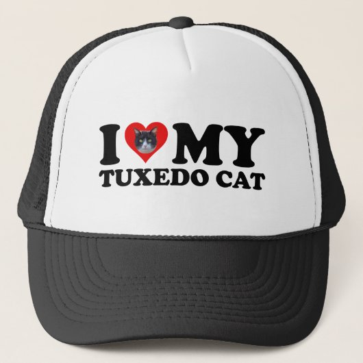 Casquette I Love My Tuxedo Cat (Devant)