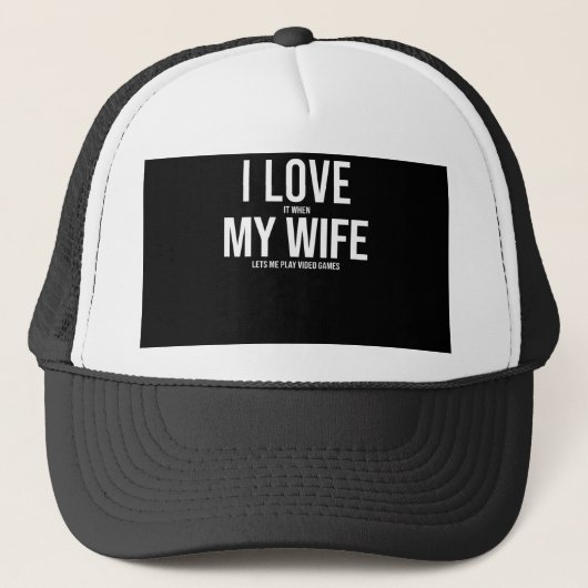 Casquette I Love My Wife Funny Art Don (Devant)