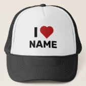 Casquette I Love Name (Devant)