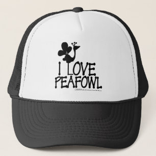 Casquette I Love Paon silhouette