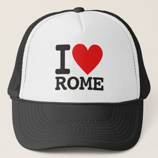 Casquette I love Rome (Devant)