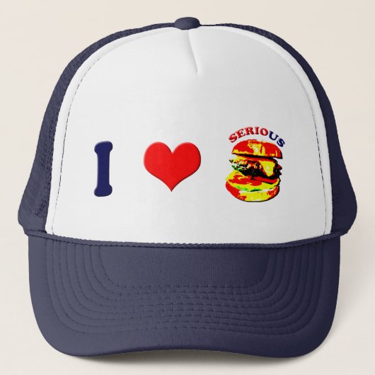 Casquette I Love Serious Burgers (horizontal) (Devant)