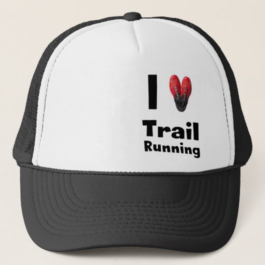 Casquette « I love Trail Running " (Devant)