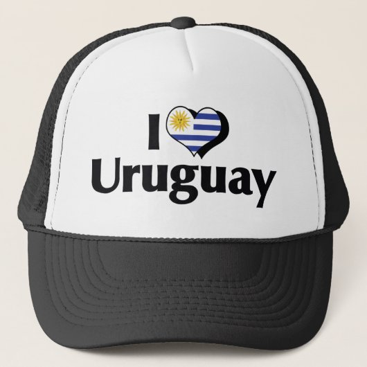 Casquette I Love Uruguay Flag (Devant)