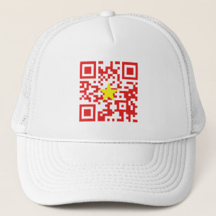 Casquette I Love Vietnam (Tôi Yêu Viêt Nam) Drapeau QR Code