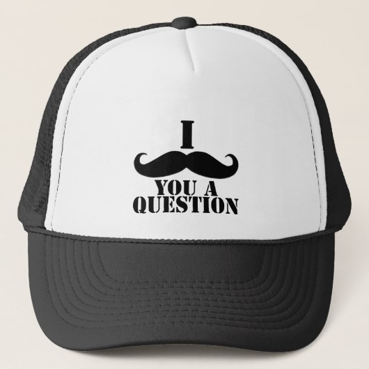 Casquette I moustache vous une question (Devant)