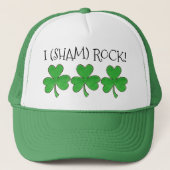 Casquette I (Sham) Rock Lucky Irish Green Shamrock Clover (Devant)