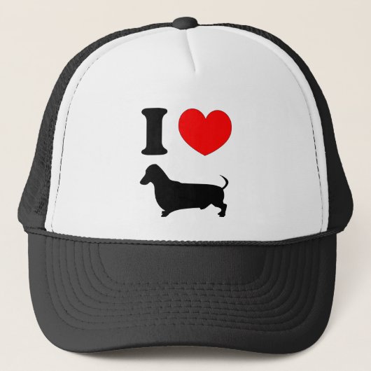 Casquette I teckel de coeur (Devant)