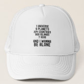 Casquette I Wanna Be Alone - Funny Introvert (Devant)
