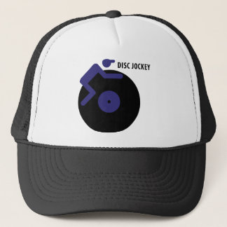 Casquette icône de jockey sur disque