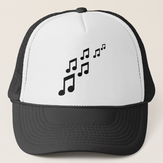 Casquette icône de notes de musique (Devant)