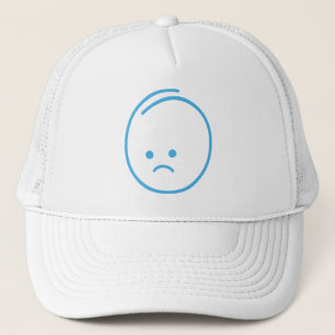 Casquette Icône de Tristesse Minimaliste