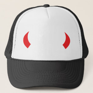 Casquette icône des cornes de diable rouge