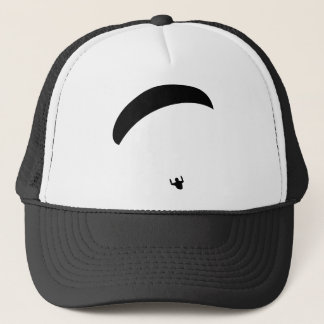 Casquette icône noire en parapente