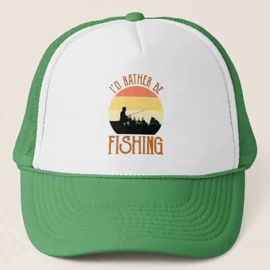 Casquette I'd Rather Be Fishing (Devant)