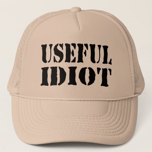 CASQUETTE IDIOT UTILE (Devant)