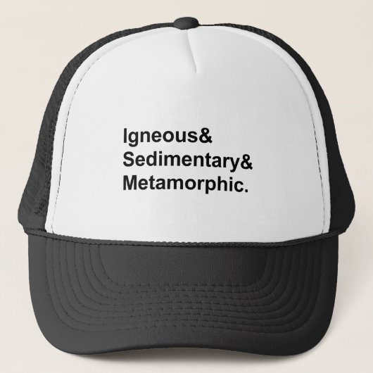 Casquette Igneous Sédimentaire Métamorphique | Types de Roch (Devant)
