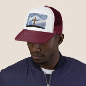 Casquette Il Est Devenu Un Ciel De Croix Robuste (En situation)