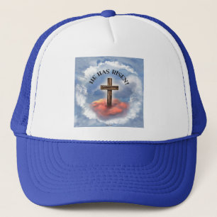 Casquette Il Est Ressuscité Rugged Cross Avec Nuages