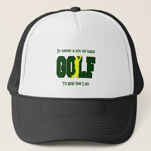 Casquette Il faut beaucoup de balles au golf comme moi (Devant)