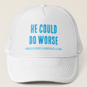 Casquette Il ne pourrait pas faire pire (Devant)