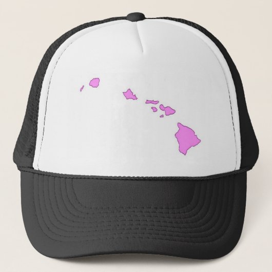 Casquette île hawaïenne rose (Devant)