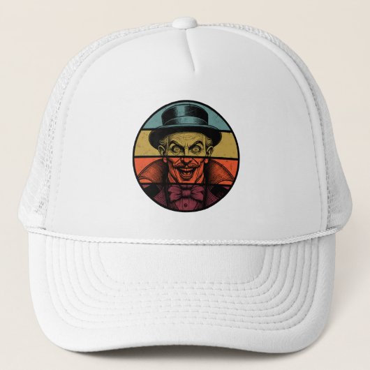 Casquette Illusionniste du visage râpé (Devant)