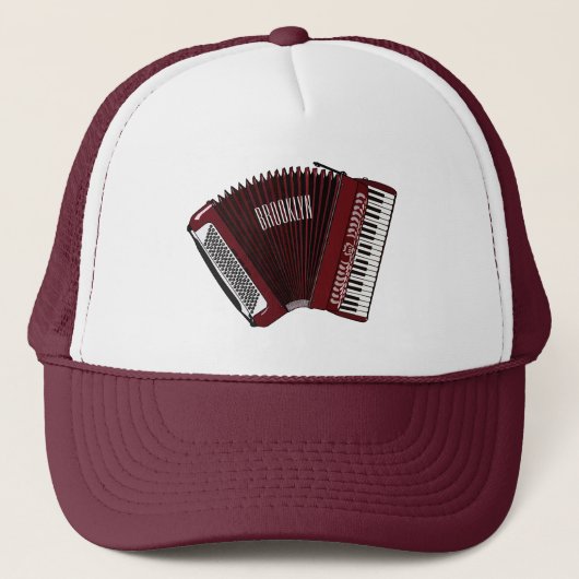 Casquette Illustration d'accordion (Devant)