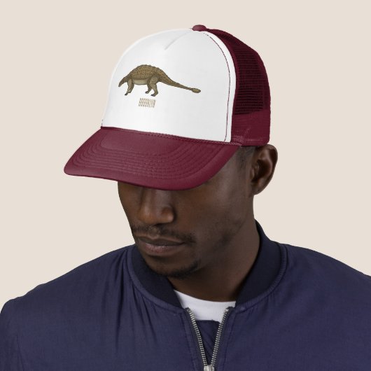Casquette Illustration d'Ankylosaurus (En situation)