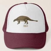 Casquette Illustration d'Ankylosaurus (Devant)