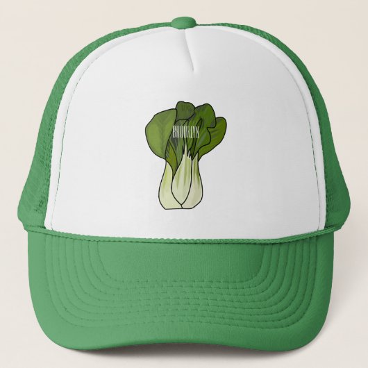 Casquette Illustration de Bok choy (Devant)