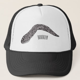 Casquette Illustration de caricature de murène tachetée