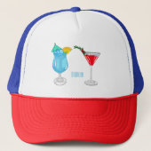 Casquette Illustration de cocktail (Devant)
