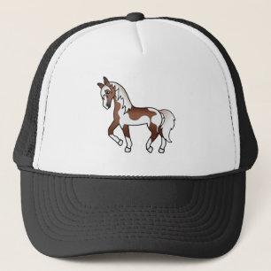Casquette Illustration de dessin animé de cheval trotteur Pi