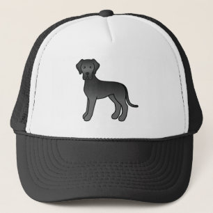 Casquette Illustration de dessin animé de chien Great Dane n