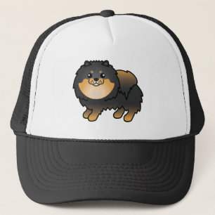 Casquette Illustration de dessin animé de chien Poméranie no