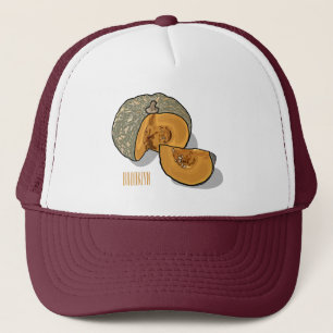 Casquette Illustration de dessin animé de citrouille