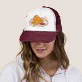 Casquette Illustration de dessin animé sur le poulet frit (En situation)